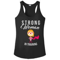 Strong Woman In Training Grl Pwr Ladies PosiCharge Competitor Racerback Tank