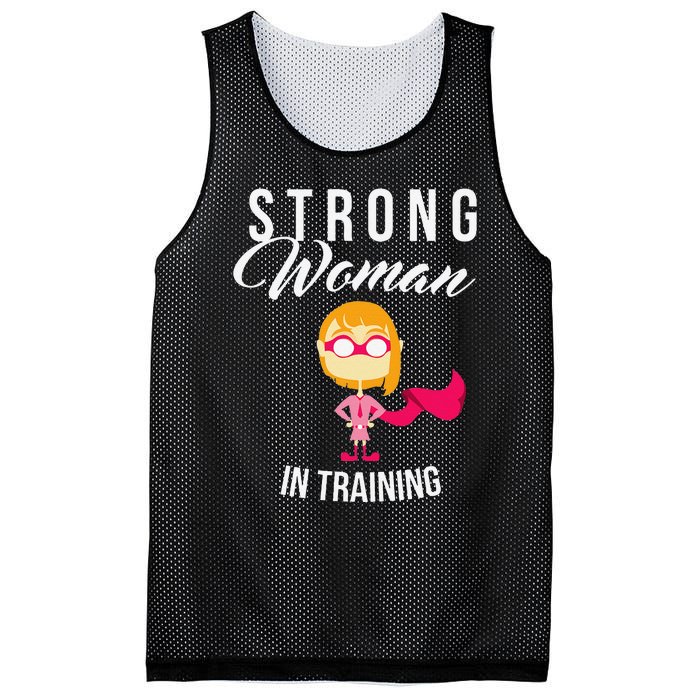 Strong Woman In Training Grl Pwr Mesh Reversible Basketball Jersey Tank