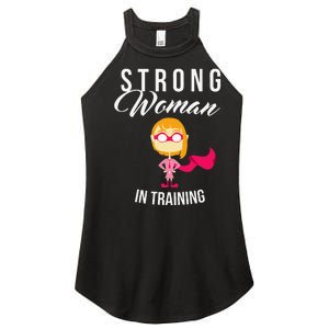 Strong Woman In Training Grl Pwr Women's Perfect Tri Rocker Tank