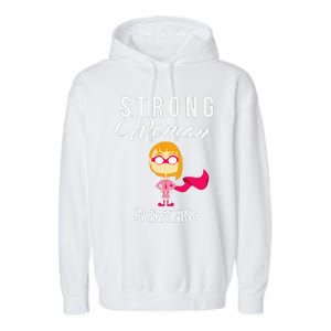 Strong Woman In Training Grl Pwr Garment-Dyed Fleece Hoodie