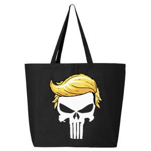 Skull With Iconic Trump Hair President Supporter 25L Jumbo Tote