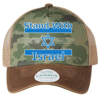 Stand With Israel Biblical Jewish Pro Israeli Christian Jew Legacy Tie Dye Trucker Hat
