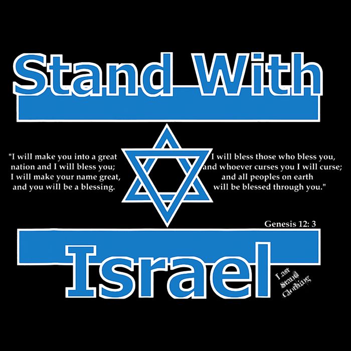 Stand With Israel Biblical Jewish Pro Israeli Christian Jew 16 in Basic Backpack