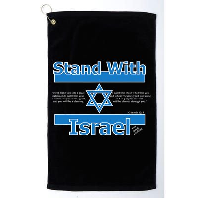 Stand With Israel Biblical Jewish Pro Israeli Christian Jew Golf Towel