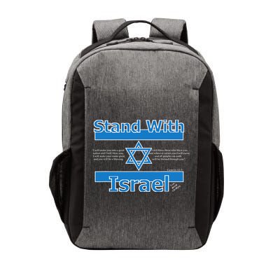 Stand With Israel Biblical Jewish Pro Israeli Christian Jew Vector Backpack