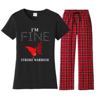 Stroke Warrior Im Fine Women's Flannel Pajama Set