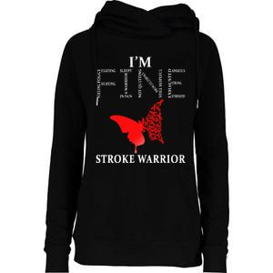 Stroke Warrior Im Fine Womens Funnel Neck Pullover Hood