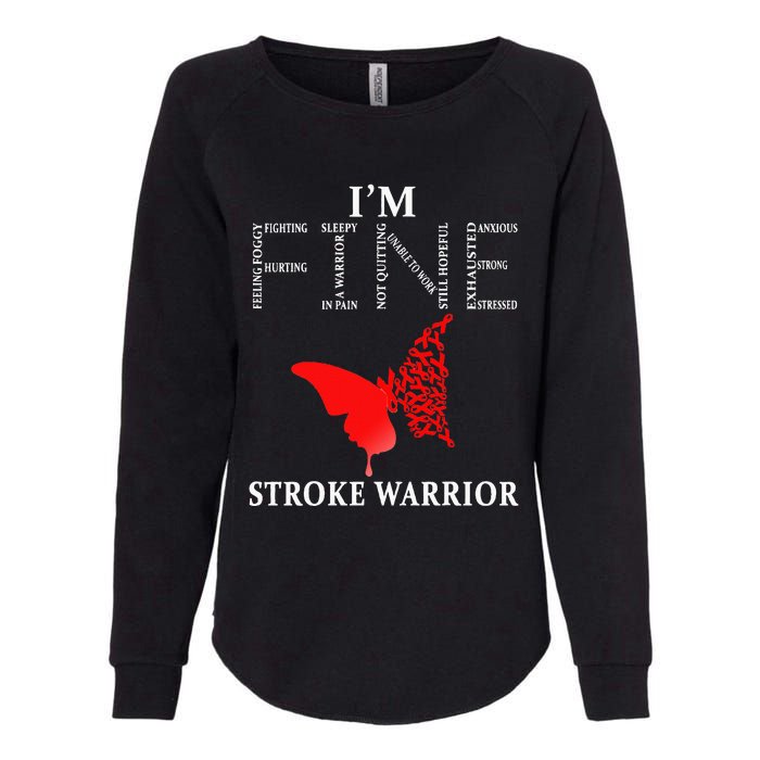 Stroke Warrior Im Fine Womens California Wash Sweatshirt