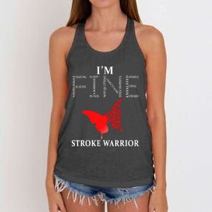 Stroke Warrior Im Fine Women's Knotted Racerback Tank