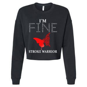 Stroke Warrior Im Fine Cropped Pullover Crew