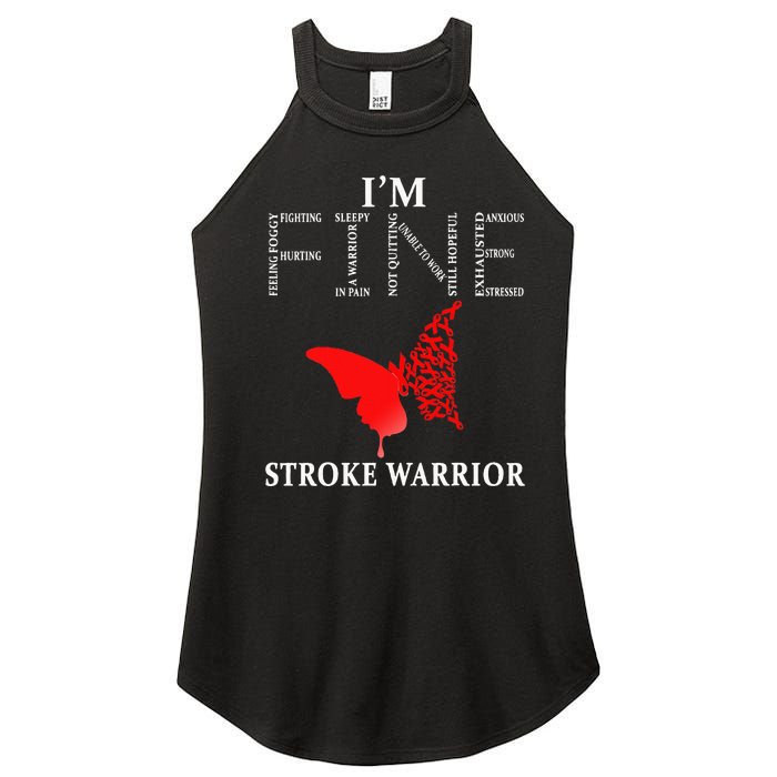 Stroke Warrior Im Fine Women's Perfect Tri Rocker Tank