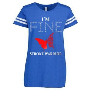 Stroke Warrior Im Fine Enza Ladies Jersey Football T-Shirt