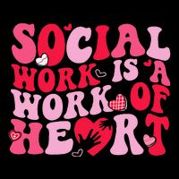 Social Work Is A Work Of Heart ValentineS Day Social Worker Sustainable Bucket Hat