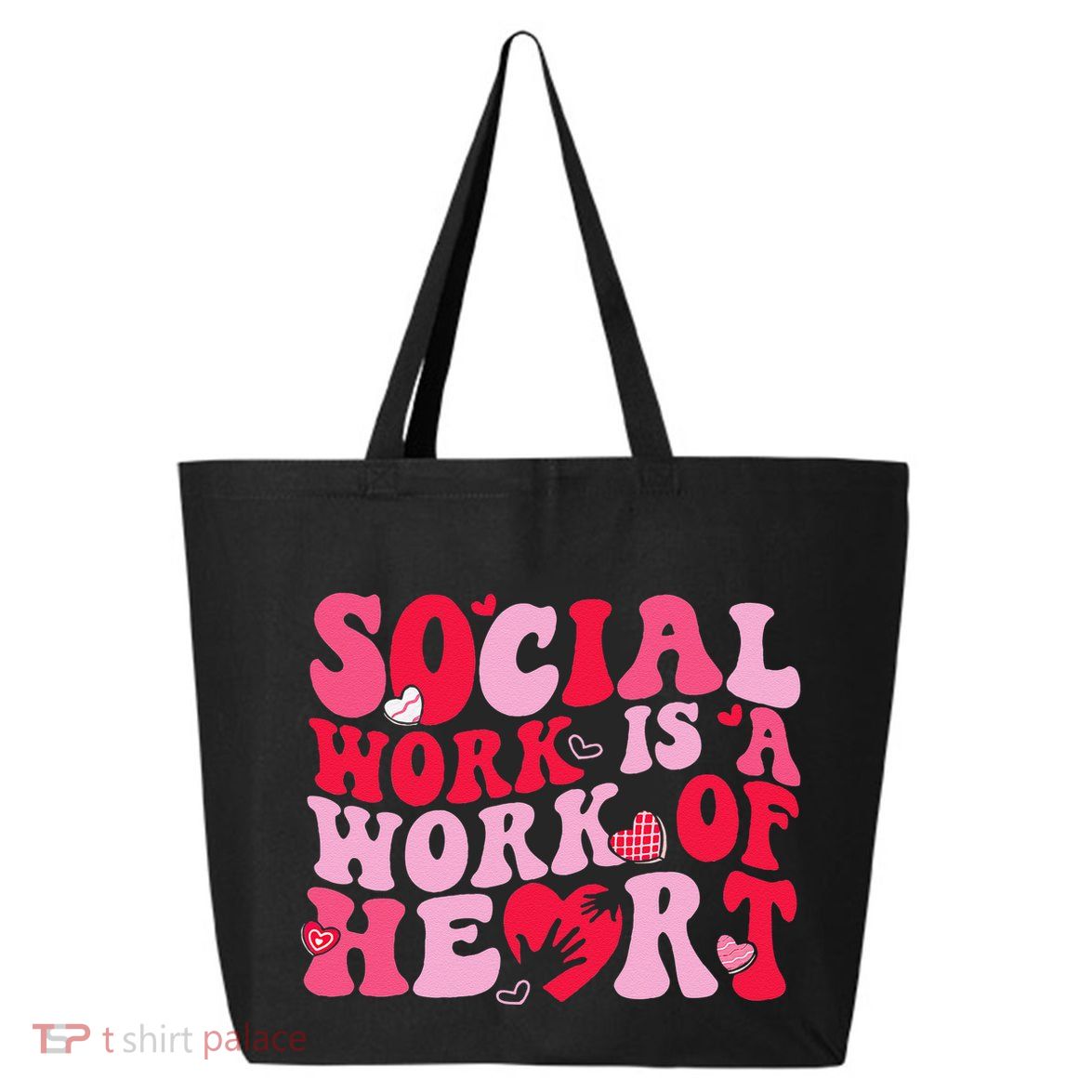 Social Work Is A Work Of Heart ValentineS Day Social Worker 25L Jumbo Tote
