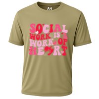 Social Work Is A Work Of Heart ValentineS Day Social Worker Performance Shirt