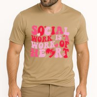 Social Work Is A Work Of Heart ValentineS Day Social Worker Performance Shirt