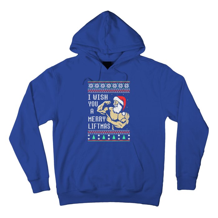 Santa Workout I Wish You A Merry Liftmas  Hoodie