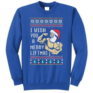 Santa Workout I Wish You A Merry Liftmas  Sweatshirt