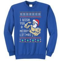 Santa Workout I Wish You A Merry Liftmas  Sweatshirt