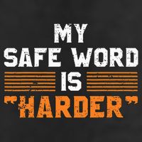 Safe Word Is Harder Naughty Dirty Adult Humor Sub Dom 25L Jumbo Tote
