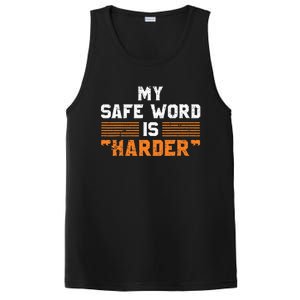 Safe Word Is Harder Naughty Dirty Adult Humor Sub Dom PosiCharge Competitor Tank