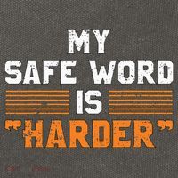 Safe Word Is Harder Naughty Dirty Adult Humor Sub Dom Cotton Canvas Backpack