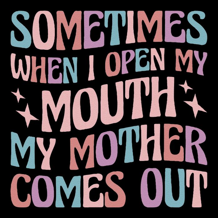 Sometimes When I Open My Mouth My Mother Comes Out Backpack