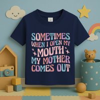 Sometimes When I Open My Mouth My Mother Comes Out Toddler T-Shirt