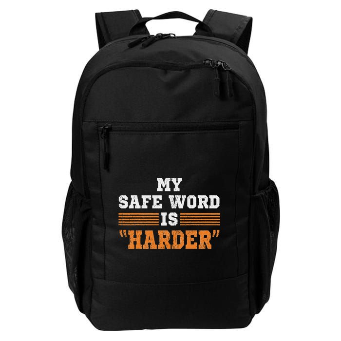Safe Word Is Harder Bdsm Submissive Domination Graphic Art Backpack