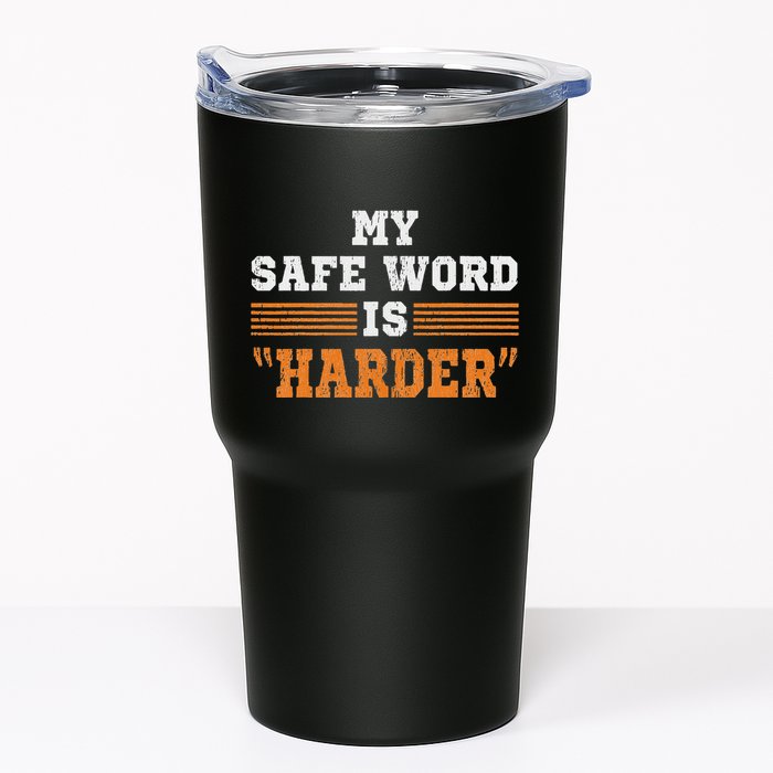 Safe Word Is Harder Bdsm Submissive Domination Graphic Art Tumbler
