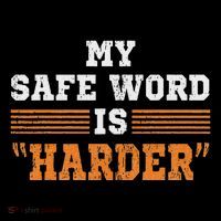 Safe Word Is Harder Bdsm Submissive Domination Graphic Art Pom Pom 12in Knit Beanie