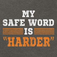 Safe Word Is Harder Bdsm Submissive Domination Graphic Art Cotton Canvas Backpack
