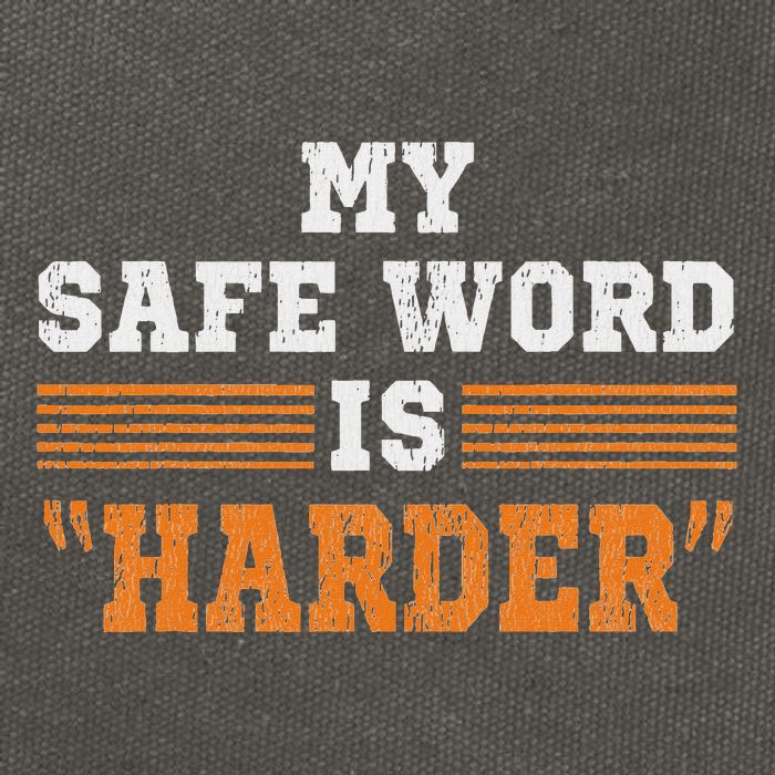 Safe Word Is Harder Bdsm Submissive Domination Graphic Art Cotton Canvas Backpack
