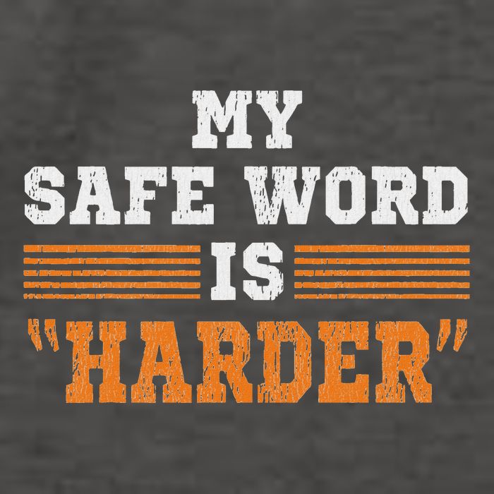 Safe Word Is Harder Bdsm Submissive Domination Graphic Art Vector Backpack