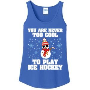 Snow Winter Ice Hockey Christmas Collection Gift Ladies Essential Tank