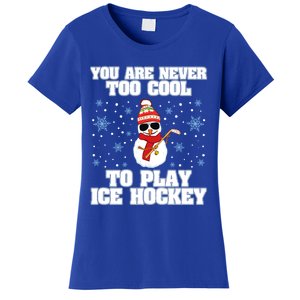 Snow Winter Ice Hockey Christmas Collection Gift Women's T-Shirt