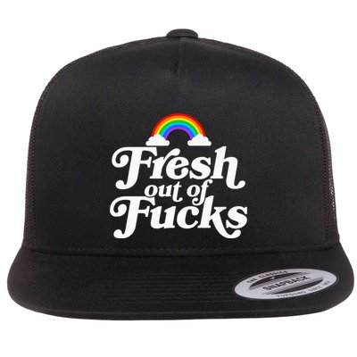 Swear Word Inappropriate Fresh Out Of Fucks Flatbill Hat