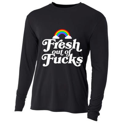 Swear Word Inappropriate Fresh Out Of Fucks Cooling Performance Long Sleeve Crew