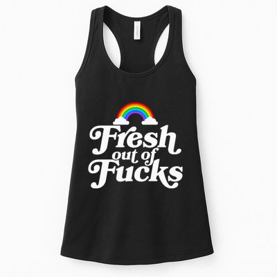 Swear Word Inappropriate Fresh Out Of Fucks Womens Tank Top