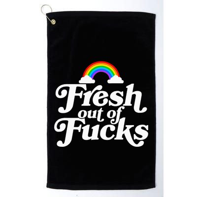 Swear Word Inappropriate Fresh Out Of Fucks Golf Towel