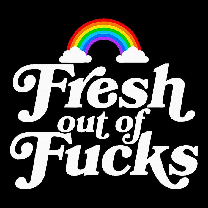 Swear Word Inappropriate Fresh Out Of Fucks Cropped Pullover Crew