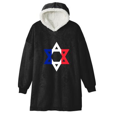 Stand With Israel Support Israel Hooded Wearable Blanket