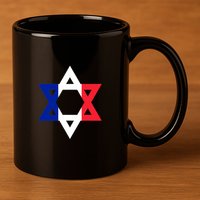 Stand With Israel Support Israel 11oz C Handle Ceramic Mug