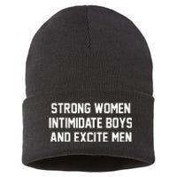 Strong Women Intimidate Boys And Excite Sustainable Knit Beanie