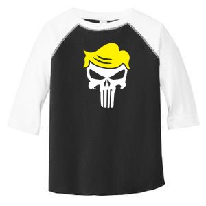 Trump Hair Skull Halloween Toddler Fine Jersey T-Shirt