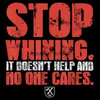 Stop Whining It Doesnt Help And No One Cares Flat Bill Trucker Hat