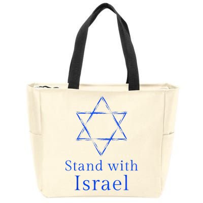 Stand With Israel! Support Israel Zip Tote Bag