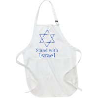 Stand With Israel! Support Israel Full-Length Apron With Pockets