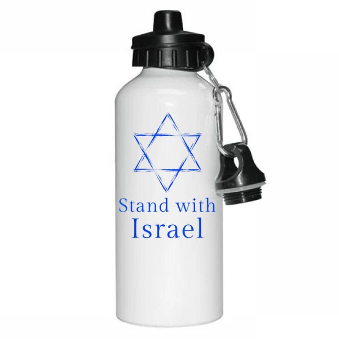 Stand With Israel! Support Israel Aluminum Water Bottle