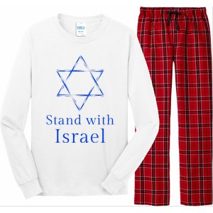 Stand With Israel! Support Israel Long Sleeve Pajama Set